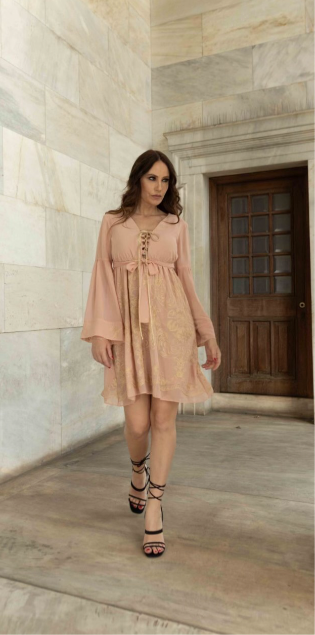 Ancient flowery dress