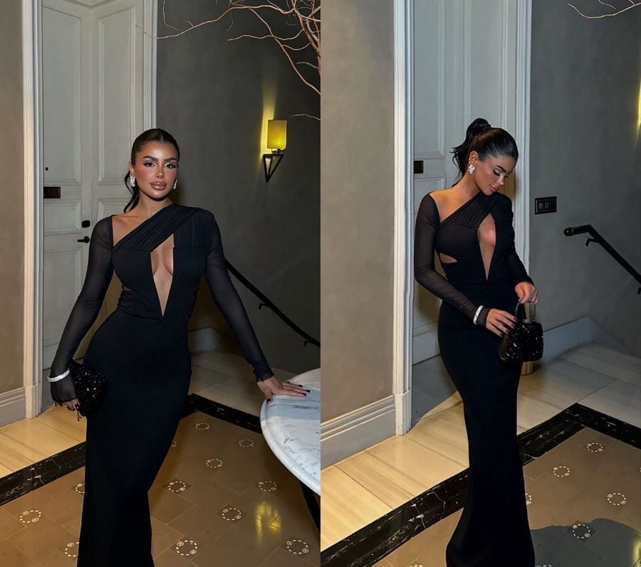 Φόρεμα μάξι μαύρο