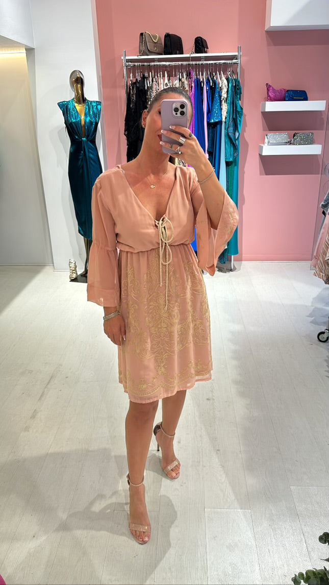 Ancient flowery dress